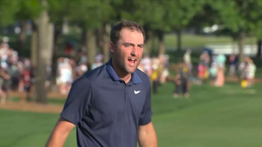 Scottie Scheffler closes on 72nd hole to seal victory at PGA Championship