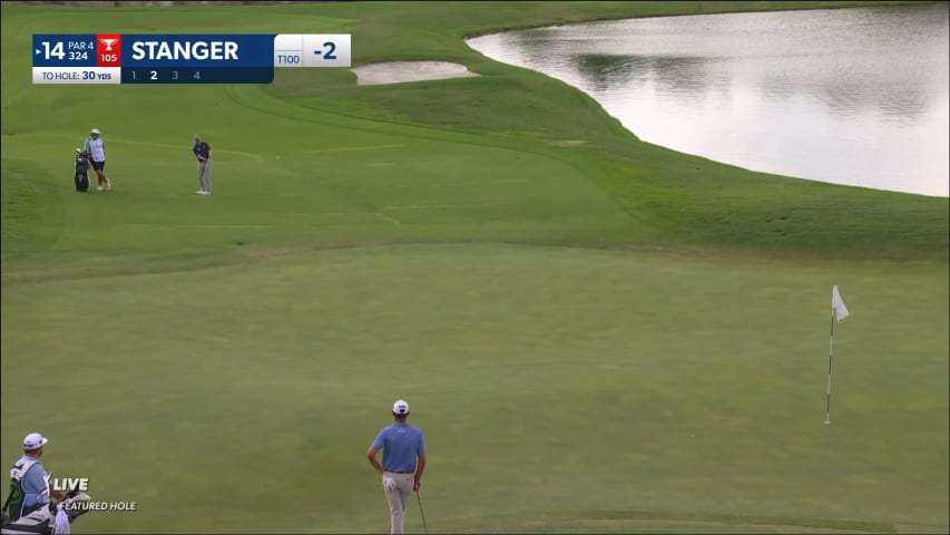 Jimmy Stanger gets up-and-down for birdie at CJ CUP Byron Nelson