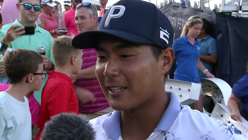 Justin Suh speaks after two-shot victory at Korn Ferry Tour Champ