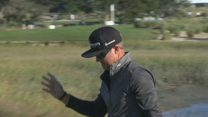 Brian Gay drops in a 47-footer at The RSM Classic