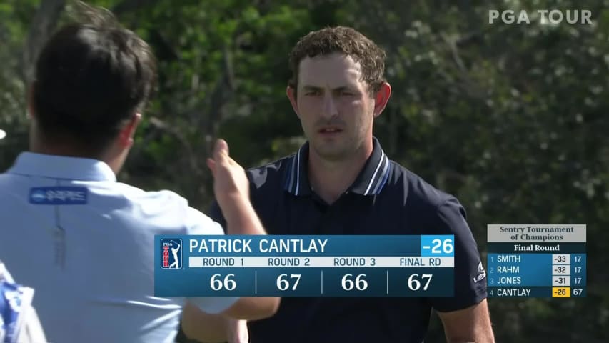 Patrick Cantlay closes with birdie at Sentry