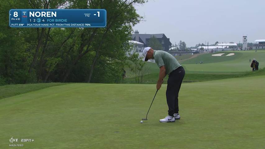 Alex Noren makes birdie on No. 8 at RBC Canadian