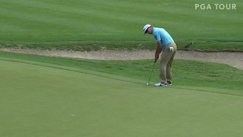 Charley Hoffman birdies No. 16 in Round 4 at Valero