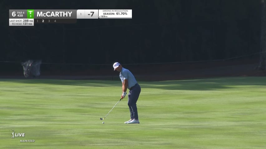 Denny McCarthy makes birdie on No. 6 at FedEx St. Jude