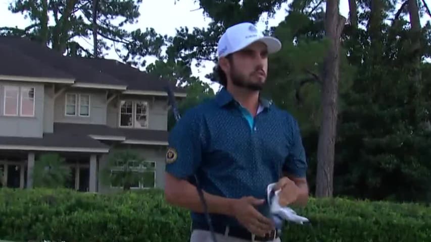 Abraham Ancer birdies No. 17 to pull within one stroke at RBC Heritage