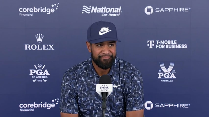 Tony Finau’s interview after Round 1 of PGA Championship