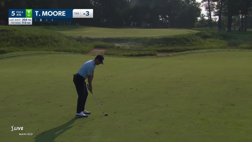 Taylor Moore makes birdie on No. 5 at 3M Open