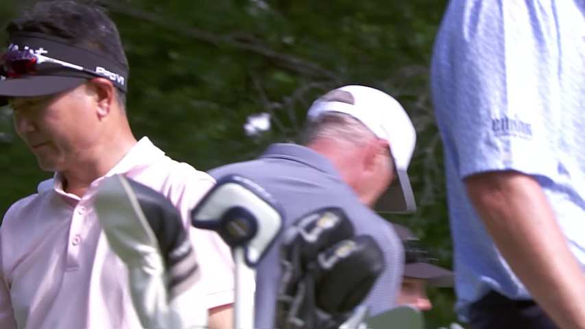 Y.E. Yang makes birdie on No. 17 at Regions Tradition
