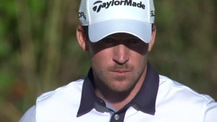 Nick Taylor's putt curls in for birdie on No. 15 at Sanderson Farms