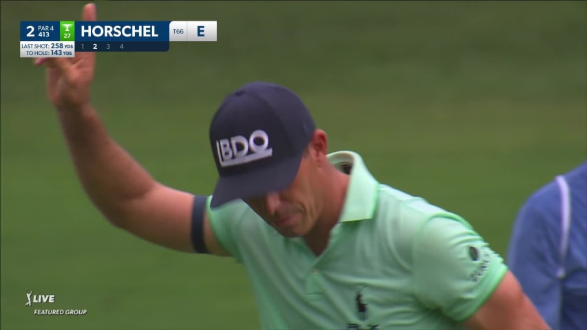 Billy Horschel holes out from fairway for eagle for the Shot of the Day