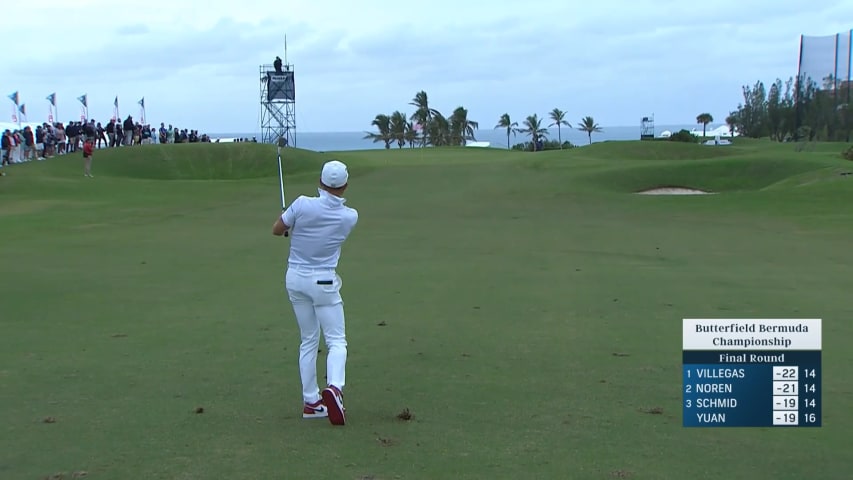 Camilo Villegas goes flag hunting to set up birdie at Butterfield Bermuda