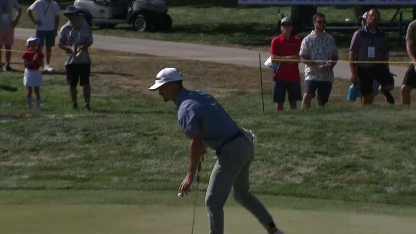 Philip Knowles makes birdie on No. 16 at Albertsons Boise Open