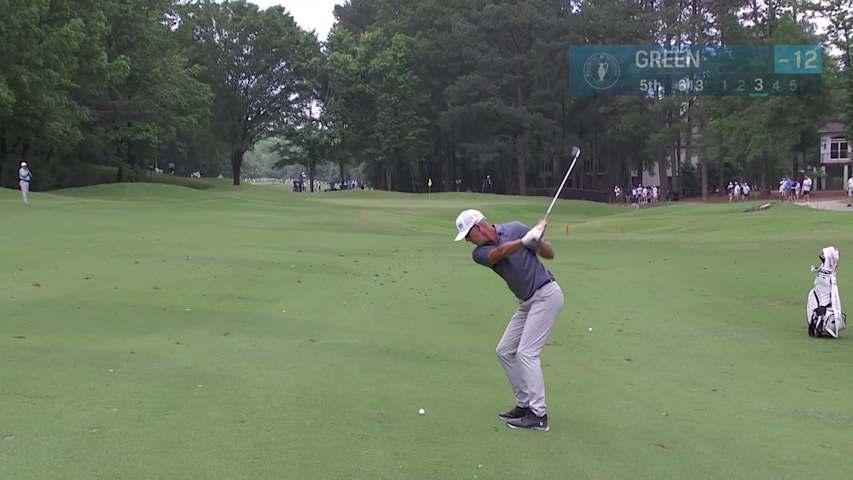 Richard Green makes birdie on No. 5 at Regions Tradition