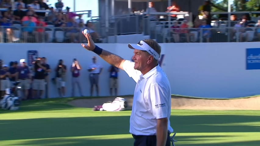 Paul Broadhurst's finishing birdie putt at The Ally Challenge