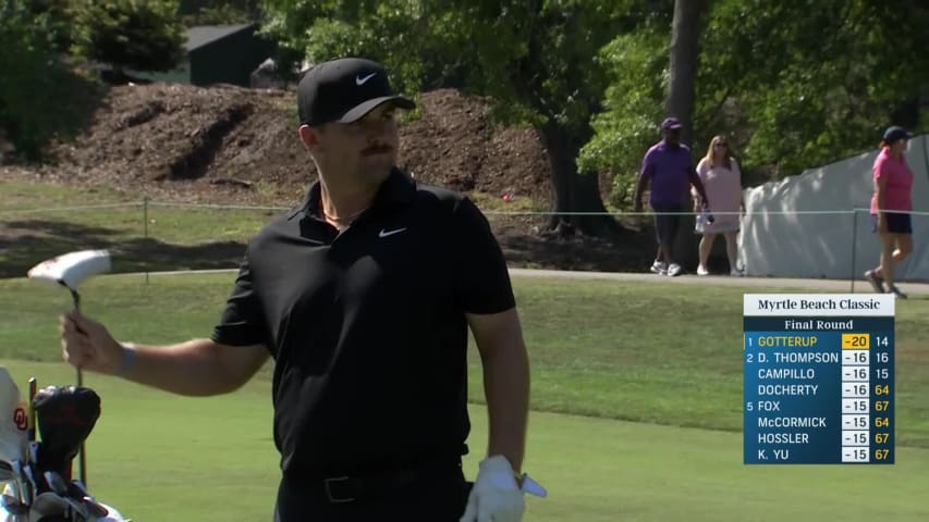 Chris Gotterup's nice approach leads to birdie at Myrtle Beach