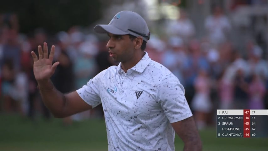 Aaron Rai makes clutch closing birdie at Wyndham