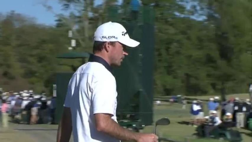 Nick Taylor's approach to 3 feet at Sanderson Farms in Round 4
