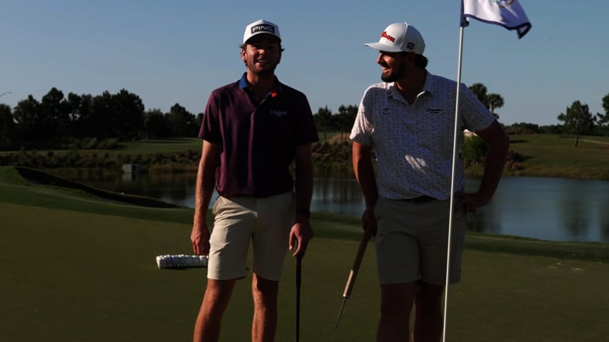 Logan McAllister, Quade Cummins compete in Off the Tee(th) Challenge