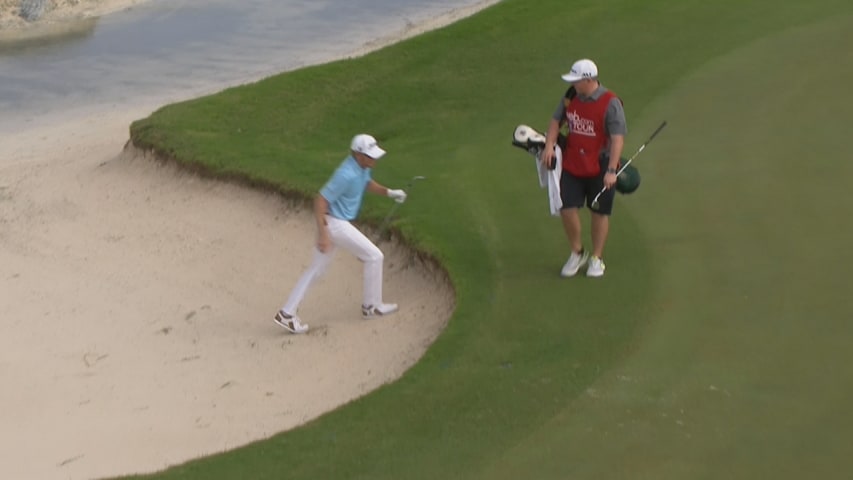 Max Rottluff's sand blast falls for eagle for the Shot of the Day