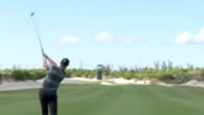 Henrik Stenson's approach sets up tap-in eagle on No. 15 at Hero