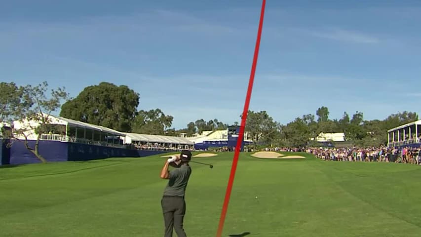 Adam Scott nearly holes out at Farmers