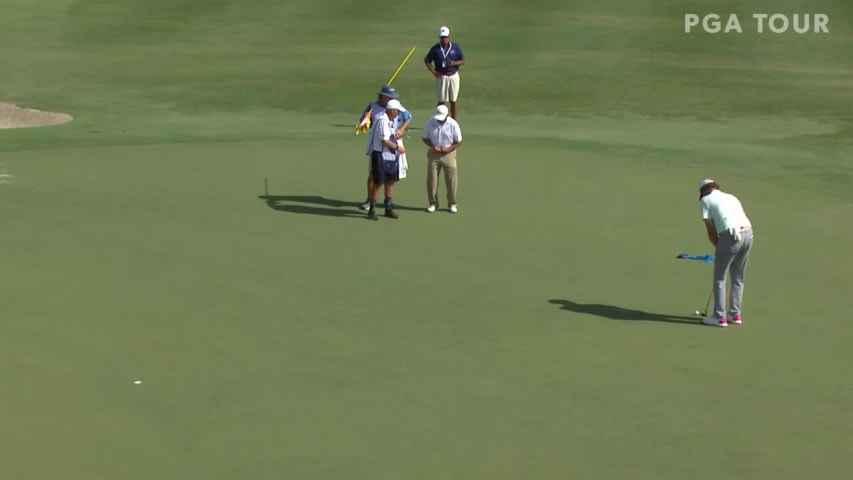 Tim Petrovic makes birdie on No. 18 in Round 3 at Chubb Classic