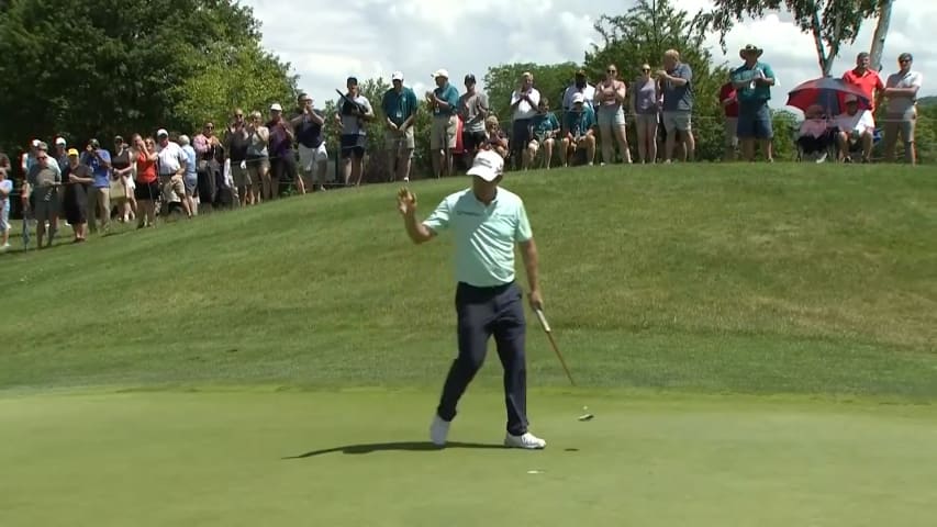 Padraig Harrington's sixth-straight scoring hole on No. 17 at DICK'S