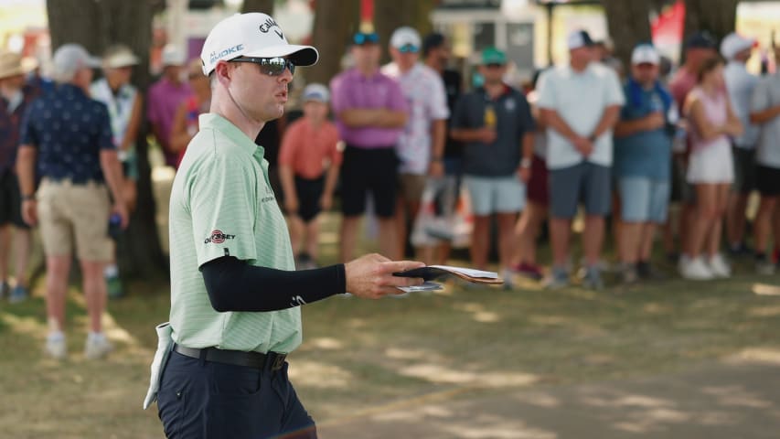 Max Greyserman's impressive shot from the trees is the Shot of the Day