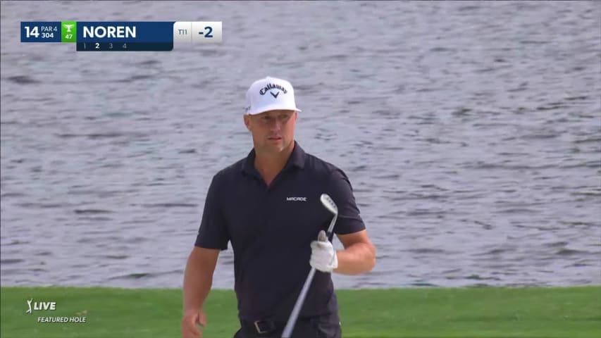 Alex Noren's bunker play sets up birdie at Wells Fargo