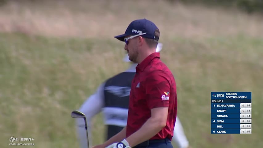 Connor Syme makes birdie on No. 4 at Genesis Scottish Open