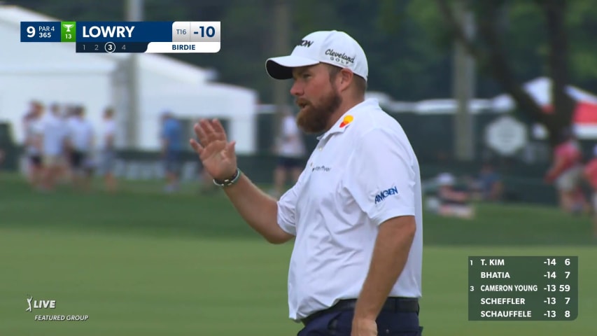 Shane Lowry curls in 30-footer for birdie at Travelers