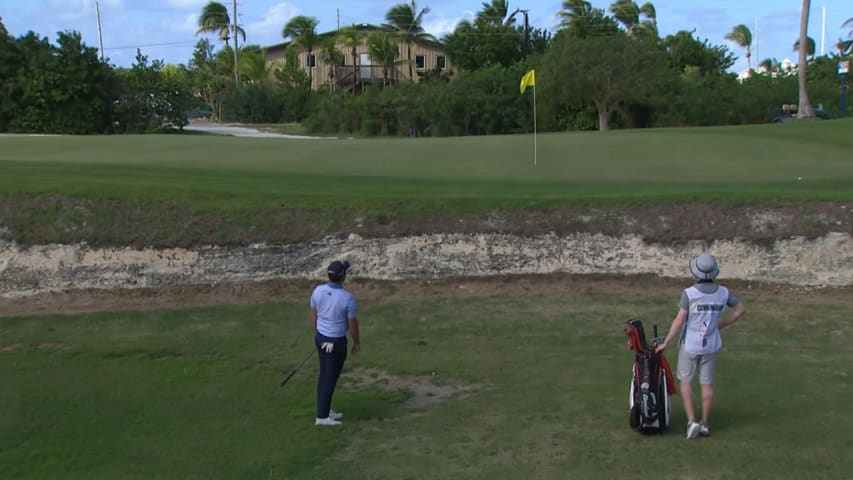 George Cunningham's clutch hole-out at the Great Exuma 