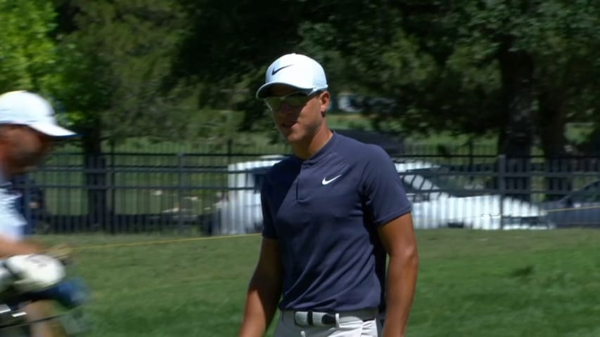 Cameron Champ's birdie putt from the fringe at Utah Championship