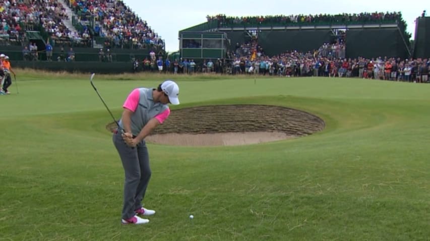 Rory McIlroy’s brilliant chip on the 71st hole at The Open