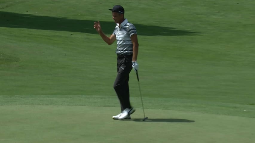 Jesper Parnevik's solid birdie putt at Principal Charity