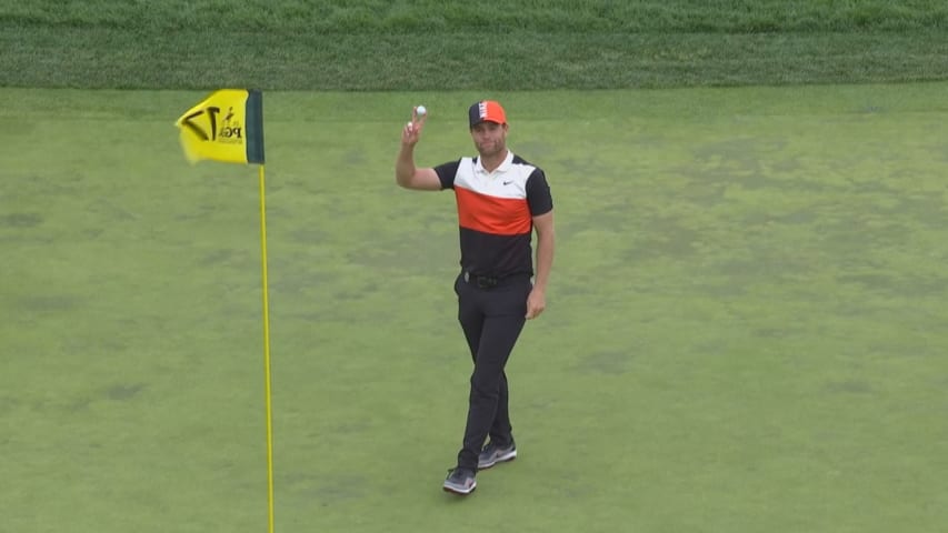 Lucas Bjerregaard makes an ace at PGA Championship