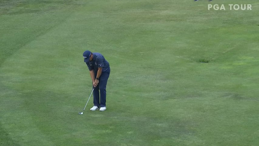 Brian Stuard makes birdie on No. 18 in Round 4 at Safeway Open