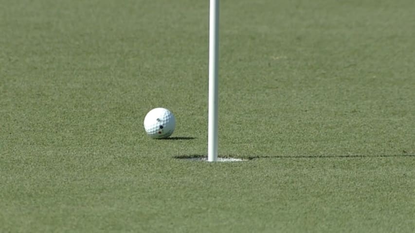 Mark Wilson nearly cards an ace on No. 17 at Wells Fargo