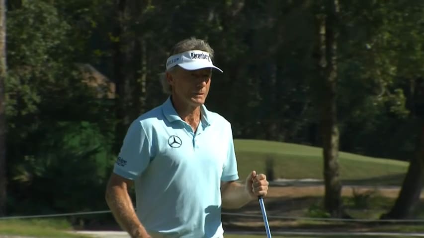 Bernhard Langer converts birdie putt at FURYK & FRIENDS