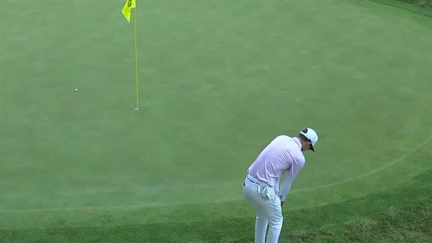 Dylan Frittelli's bump-and-run for birdie on No. 10 at John Deere
