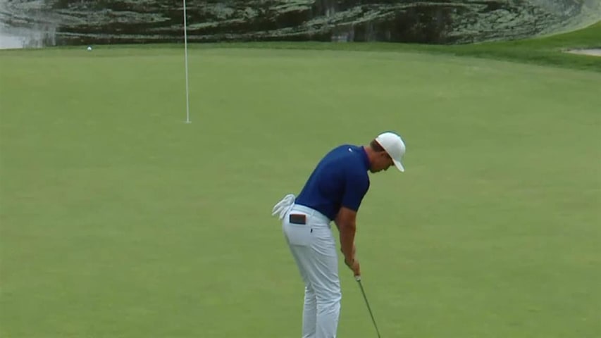 Cameron Champ sinks 46-footer to close with eagle at Farmers