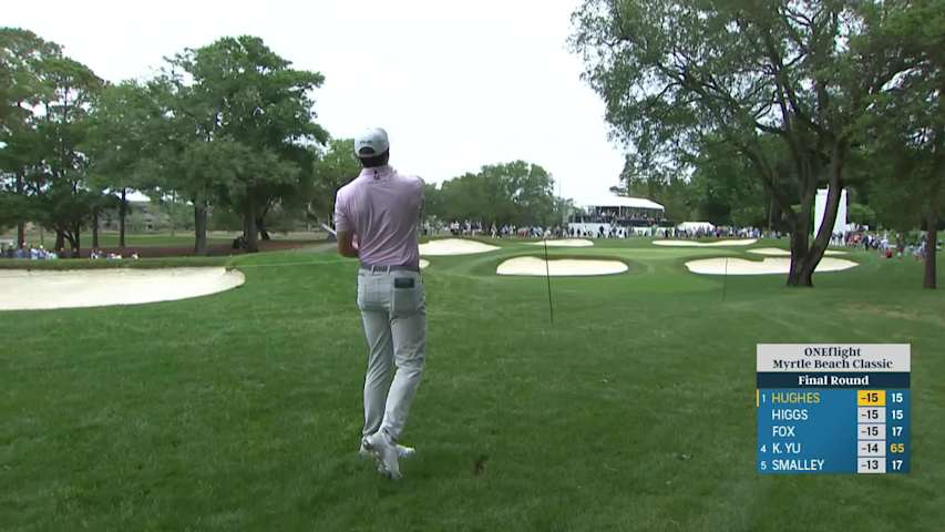 Mackenzie Hughes makes birdie on No. 16 at ONEflight Myrtle