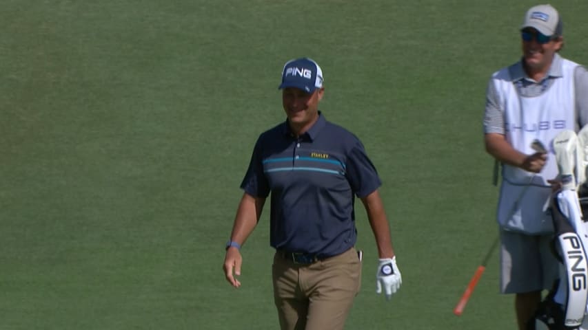 Chris DiMarco's chip-in birdie on No. 17 at the Chubb Classic 