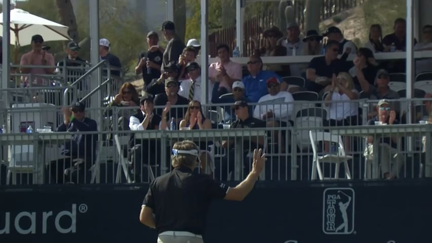 Bernhard Langer holes birdie putt at Cologuard