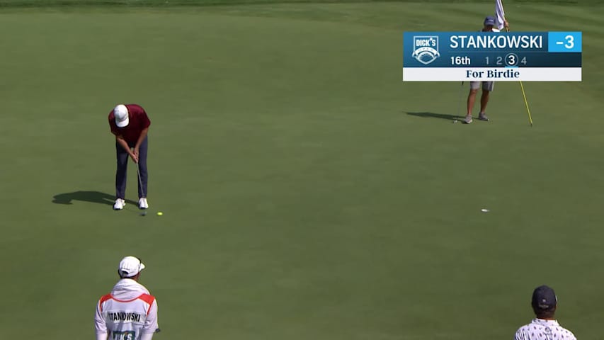 Paul Stankowski makes birdie on No. 16 at DICK'S Open