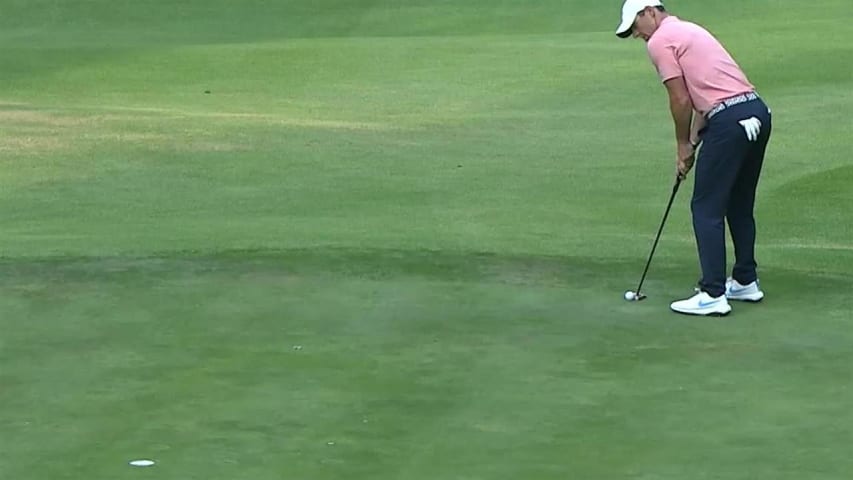 Rory McIlroy drains 14-footer for birdie at WGC-Mexico