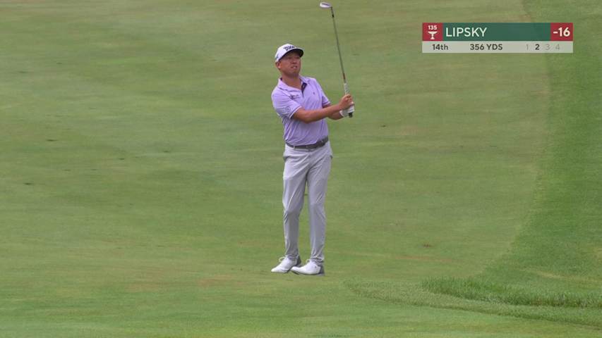 David Lipsky pitches one close to set up birdie at John Deere