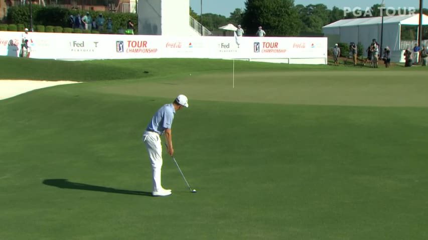 Justin Thomas gets up-and-down to close with birdie at TOUR Championship