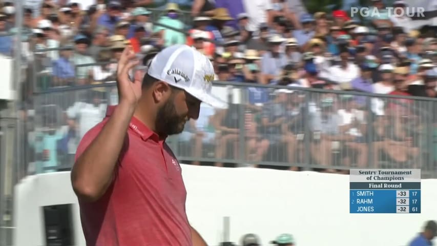 Jon Rahm finishes with birdie at Sentry