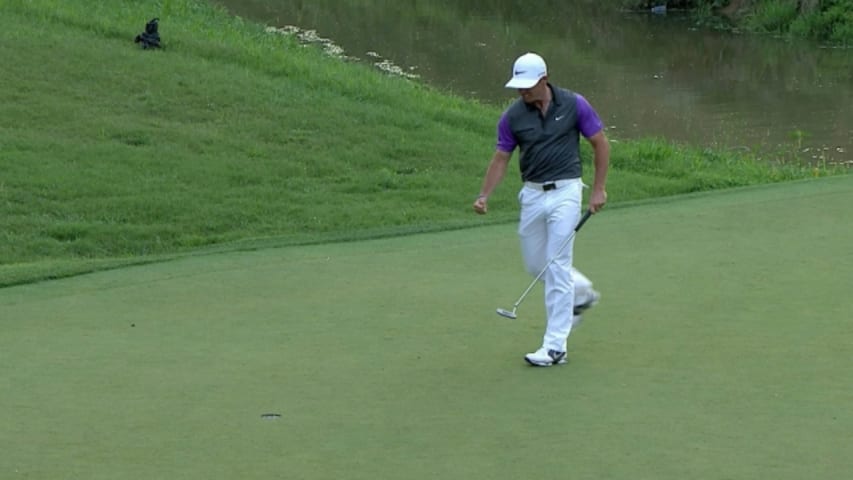 Rory McIlroy gets to 15-under with a clutch birdie at PGA Championship